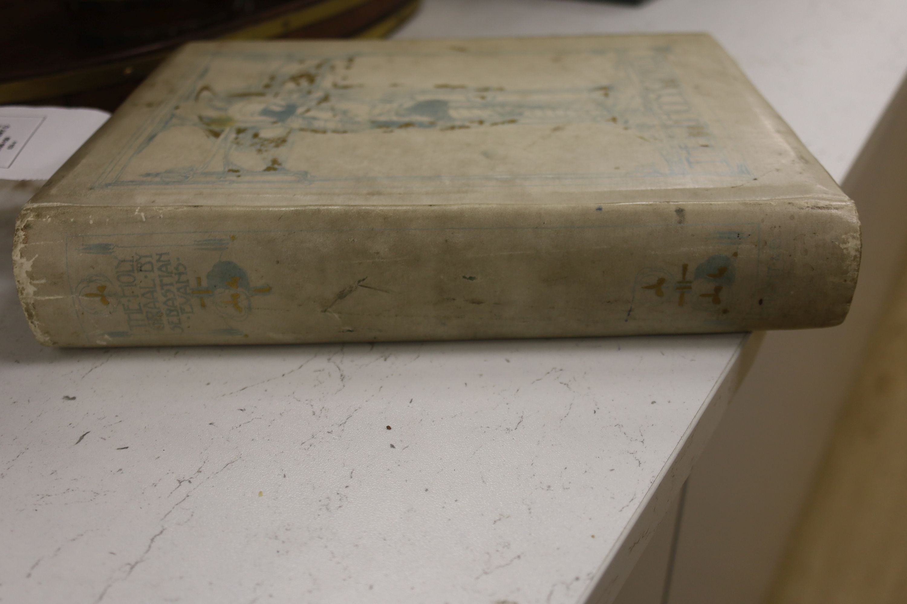 Evans (Sebastian), The High History of the Holy Grail, illustrated by Jessie King, pictorial vellum, number 14 of the English edition, Dent [1903] and The Rubiayat of Omar Khayyam